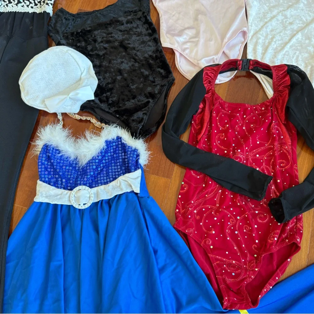 11 Girls Dance Outfits Tap Shoes Leotard Costume Ballet Gymnastics Hip Hop Jazz